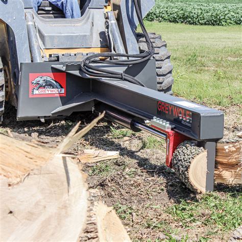 skid steer log attachment